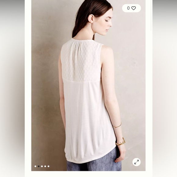 ANTHROPOLOGIE Pasto Splitneck Tank size M - Picture 6 of 12